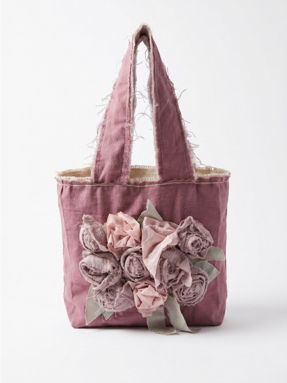 “Clochard de Luxe” Floral Applique Tote